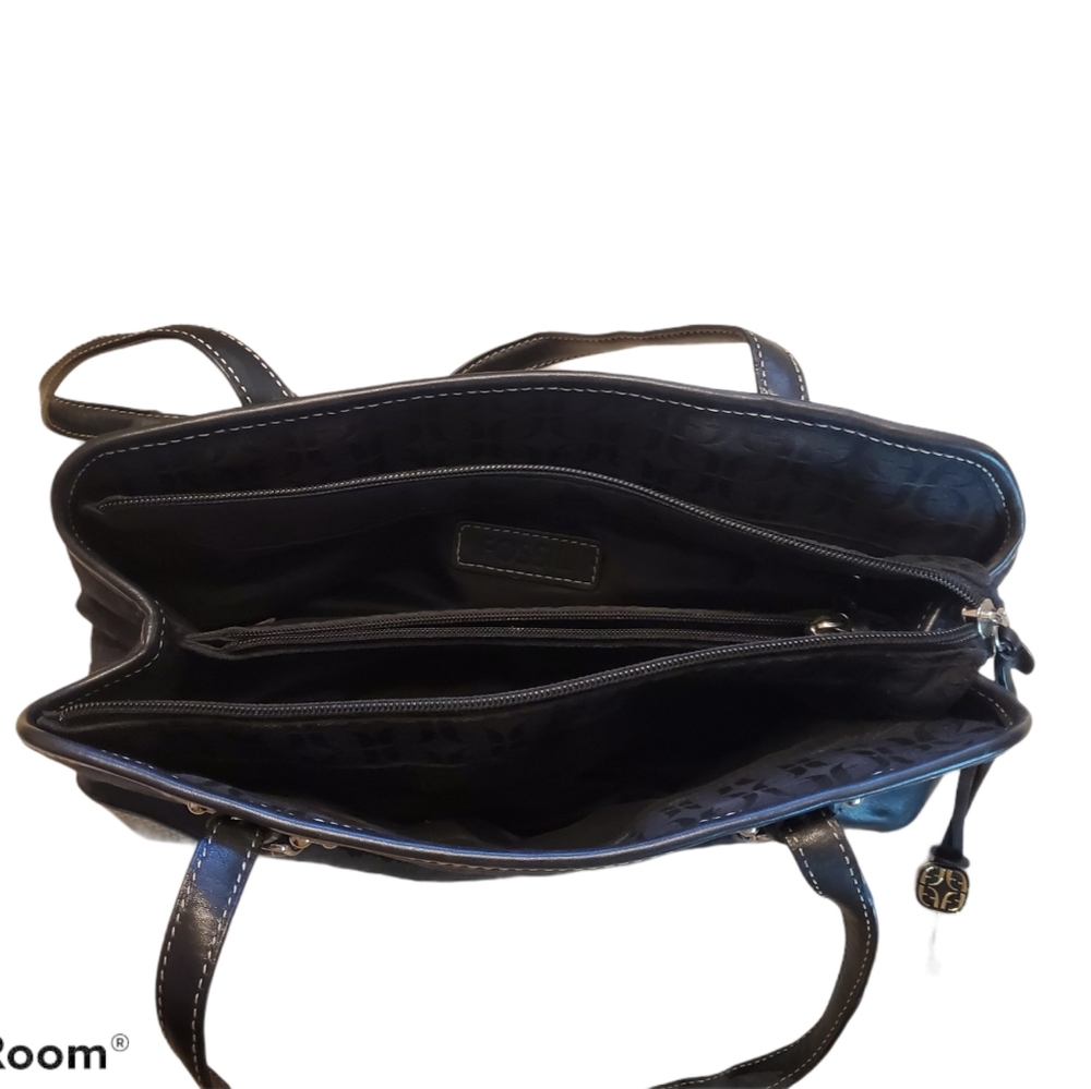 ❤ FOSSIL BLACK  HANDBAG ❤ - Picture 4 of 9